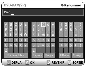 SAMSUNG DVD-R121 - Editor le nom d'un disque - 7