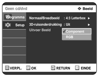 SAMSUNG DVD-R121 - De opties voor videouitvoer instellen - 4
