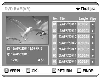 SAMSUNG DVD-R121 - Met de TITLE LIST toets - 1