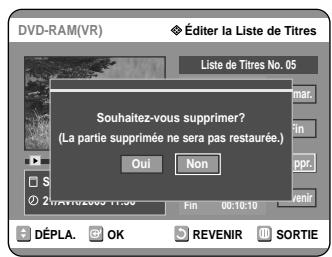 SAMSUNG DVD-R121 - Appuyez sur les touches Suppr.. - 2