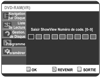 SAMSUNG DVD-R121 - Utilisation de la fonction ShowView - 1