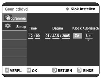 SAMSUNG DVD-R121 - De klok instellen - 4