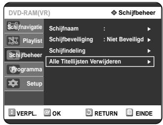 SAMSUNG DVD-R121 - Alle Titellijsten verwijderen - 6