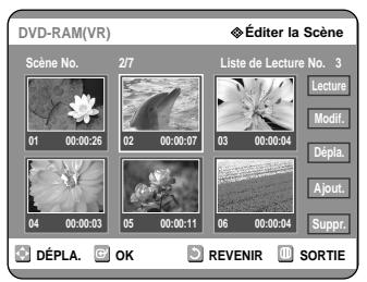 SAMSUNG DVD-R121 - Modifier une scene (Remplacer une scene) - 1