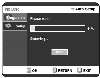 SAMSUNG DVD-R121 - Presetting Channels with the Auto Setup function - 6
