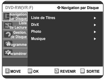 SAMSUNG DVD-R121 - Appuyez sur le bouton MENU, apparéil en mode Arrêt. - 1