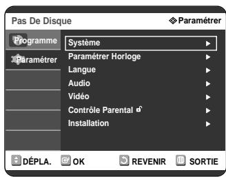 SAMSUNG DVD-R121 - Configuration des options de langue - 2