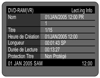 SAMSUNG DVD-R121 - Utilisation de la touche MENU - 6