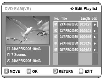SAMSUNG DVD-R121 - With the unit in Stop mode, press the PLAY LIST button. - 1