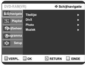 SAMSUNG DVD-R121 - Druk in de stopstand op de knop MENU. - 1