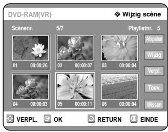 SAMSUNG DVD-R121 - Scène verplaatsen binnen Playlist - 4