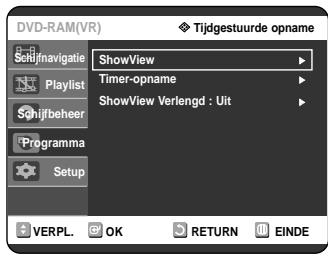 SAMSUNG DVD-R121 - Selecteer met de toetsen Programma en druk op de toets OK of . - 1