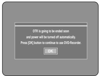 SAMSUNG DVD-R121 - Making a One Touch Recording (OTR) - 9