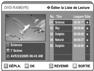 SAMSUNG DVD-R121 - Appuyez sur le bouton PLAY LIST, apparéil en mode Arrêt. - 1