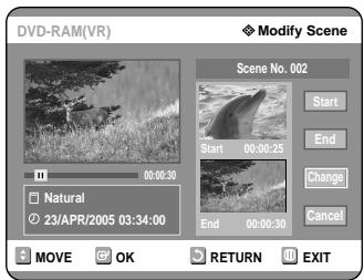 SAMSUNG DVD-R121 - Modifying a Scene (Replacing a Scene) - 4
