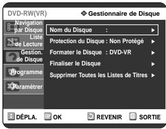 SAMSUNG DVD-R121 - Finaliser un disque - 4