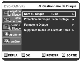 SAMSUNG DVD-R121 - Appuyez sur les touches ▲▼ pour selectionner Enreg., puis appuyez sur la touche OK. - 1