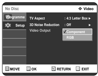SAMSUNG DVD-R121 - Setting up Video Output Options - 4