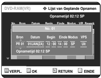 SAMSUNG DVD-R121 - Timer-opname wissen - 4
