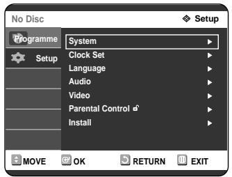 SAMSUNG DVD-R121 - Setting up the Language Options - 2