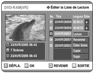 SAMSUNG DVD-R121 - Utilisation de la touche MENU - 1