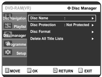 SAMSUNG DVD-R121 - ■ Editing the Disc Name - 5