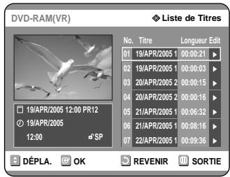 SAMSUNG DVD-R121 - Utilisation de la touche MENU - 2