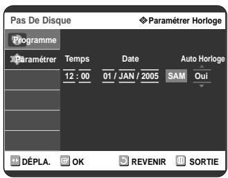 SAMSUNG DVD-R121 - Réglage de l'horloge - 4