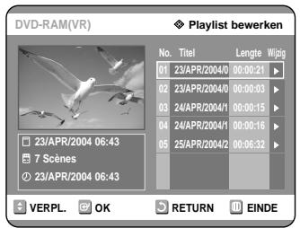 SAMSUNG DVD-R121 - Druk in de stopstand op de knop PLAY LIST. - 1