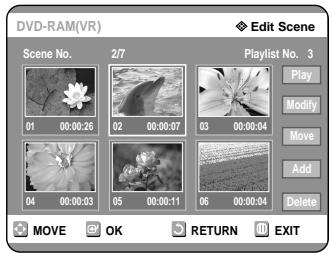 SAMSUNG DVD-R121 - Press the buttons to select the scene you want to play, then press the OK button. - 1