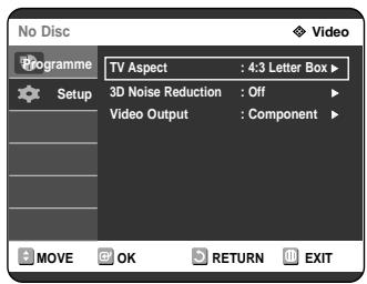 SAMSUNG DVD-R121 - Setting up the Display(Video) Options - 3