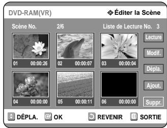 SAMSUNG DVD-R121 - Supprimer une scène - 2