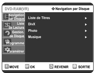 SAMSUNG DVD-R121 - Appuyez sur la touche MENU en mode Stop. - 1