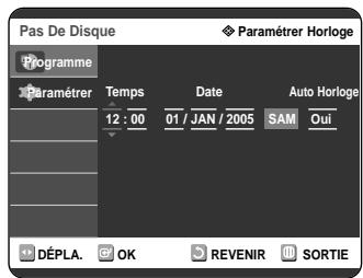 SAMSUNG DVD-R121 - Réglage de l'horloge - 3