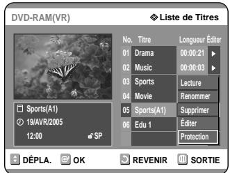 SAMSUNG DVD-R121 - Utilisation de la touche MENU - 3