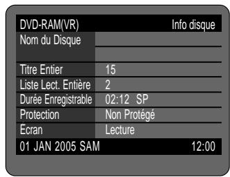 SAMSUNG DVD-R121 - Utilisation de la touche MENU - 5