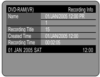SAMSUNG DVD-R121 - Making a One Touch Recording (OTR) - 8