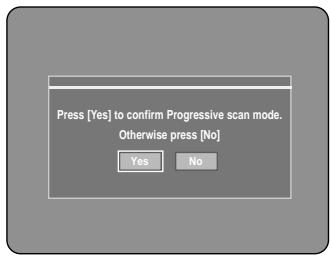 SAMSUNG DVD-R121 - With the unit in Stop mode, press the P.SCAN button on the front of the DVD Recorder. - 1