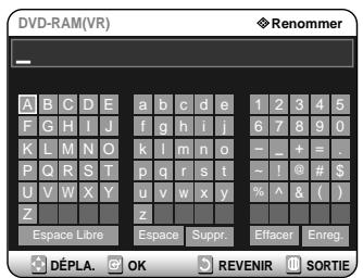 SAMSUNG DVD-R121 - Editor le nom d'un disque - 6