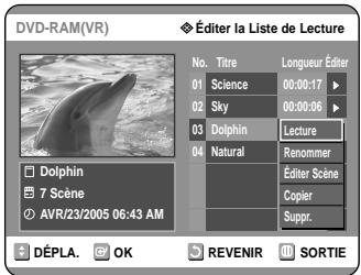 SAMSUNG DVD-R121 - Utilisation de la touche MENU - 1