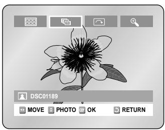 SAMSUNG DVD-R121 - 5-2 Press the buttons to select a picture file in Album screen, then press the OK button. - 1