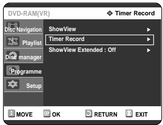 SAMSUNG DVD-R121 - With the unit in Stop mode, press the TIMER button. - 1