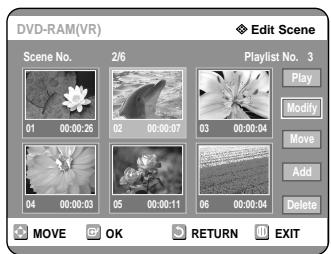SAMSUNG DVD-R121 - Deleting a Scene - 1