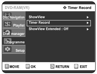 SAMSUNG DVD-R121 - With the unit in Stop mode, press the TIMER button. - 1