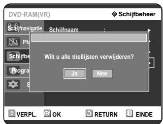 SAMSUNG DVD-R121 - Alle Titellijsten verwijderen - 7