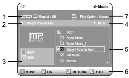 SAMSUNG DVD-R121 - 4-2 Press the number buttons to select the track (song) and the track (song) is played automatically. - 1