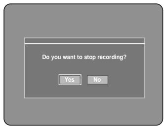 SAMSUNG DVD-R121 - To stop recording - 1