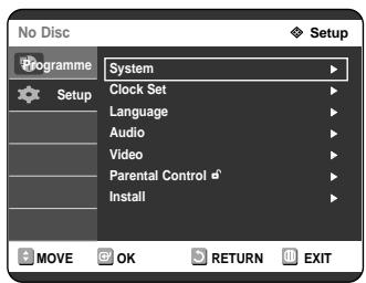 SAMSUNG DVD-R121 - Setting the Clock - 2