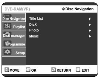 SAMSUNG DVD-R121 - On-Screen Menu Navigation - 2