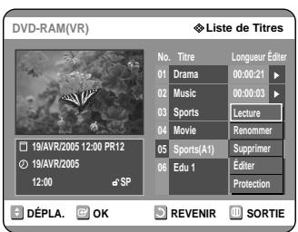 SAMSUNG DVD-R121 - Utilisation de la touche MENU - 2